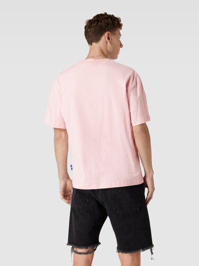 PEQUS T-shirt met logoprint Roze - 5