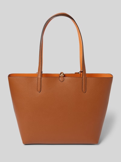 Lauren Ralph Lauren Shopper mit Label-Print Cognac 4