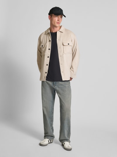 Jack & Jones Regular Fit Hemdjacke mit Brusttaschen Modell 'BRADLEY' Offwhite 1