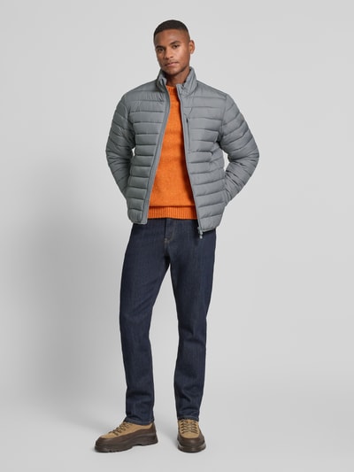 Save The Duck Steppjacke mit Zweiwege-Reißverschluss Modell 'ERION' Silber 1