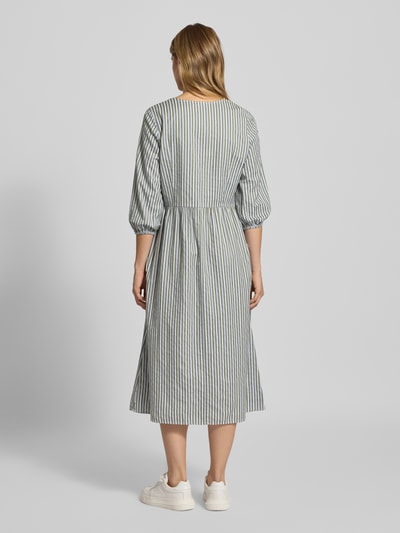 Marc O'Polo Denim Tailliertes Freizeitkleid aus reiner Baumwolle Khaki 5