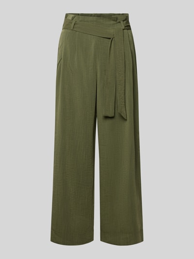 Produktfoto, Regular Fit Bundfaltenhose aus Viskose-Mix Modell 'MARSA' von Only, efekt: jednolity kolor, zakładki w pasie, wysoki stan, falbany, szlufki na pasek, wiązany pasek, mieszanka wiskozy