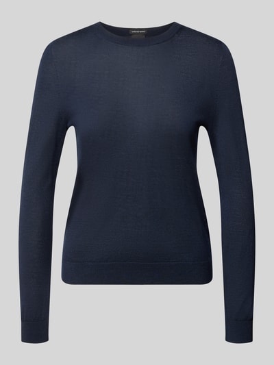 BOSS Regular Fit Pullover aus reiner Schurwolle Modell 'Ferpina' Marine 1