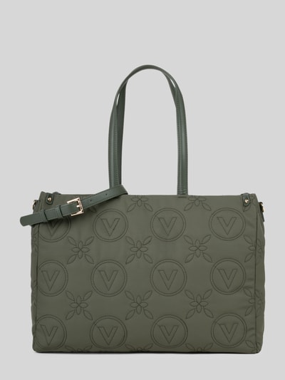 Valentino Bags Shopper aus Polyester-Mix mit Logo-Stickerei Khaki 1