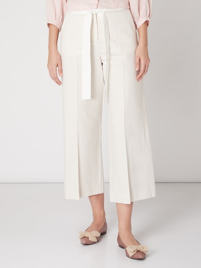 Weekend Max Mara Culotte aus Baumwoll-Leinen-Mix Sand 4