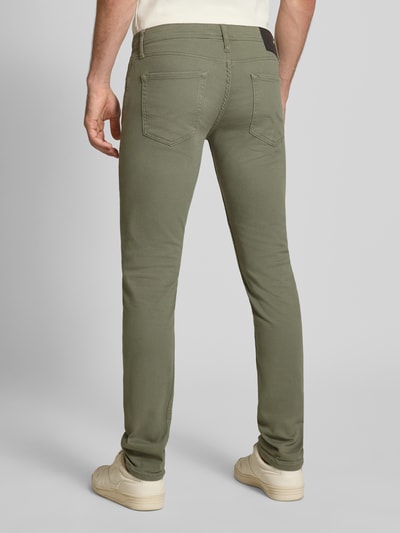Jack & Jones Slim Fit Jeans mit Eingrifftaschen Modell 'GLENN' Oliv 5