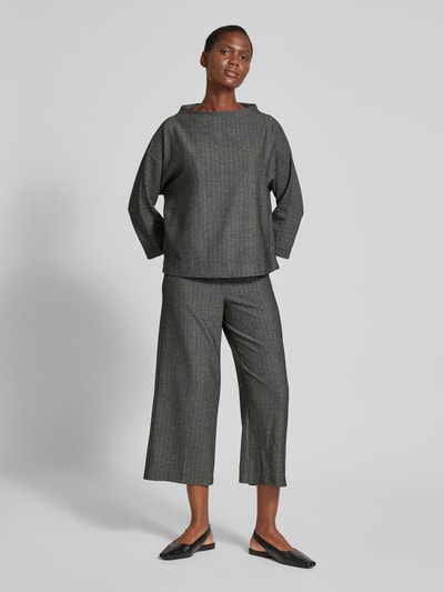 OPUS Sweatshirt met 3/4-mouwen, model 'Gisha' Zwart - 1