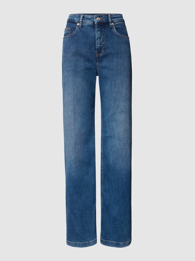 MAC High rise jeans met labelpatch Blauw - 2