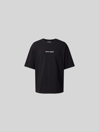 MAISON KITSUNÉ Oversized T-Shirt aus Baumwolle Black 2