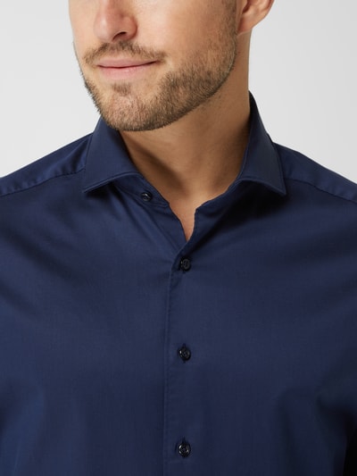 Eterna Slim fit zakelijk overhemd van premium kwaliteit Marineblauw - 3