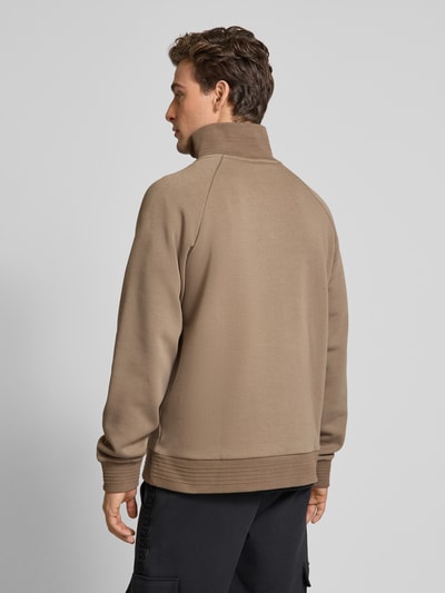 BOSS Green Sweatshirt met schipperskraag, model 'Saggel' Beige - 5