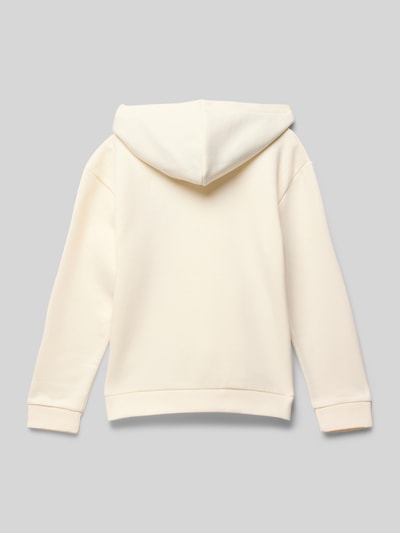 Roxy Bluza z kapturem i kieszenią kangurką model ‘HOPE YOU TRUST’ Écru 3