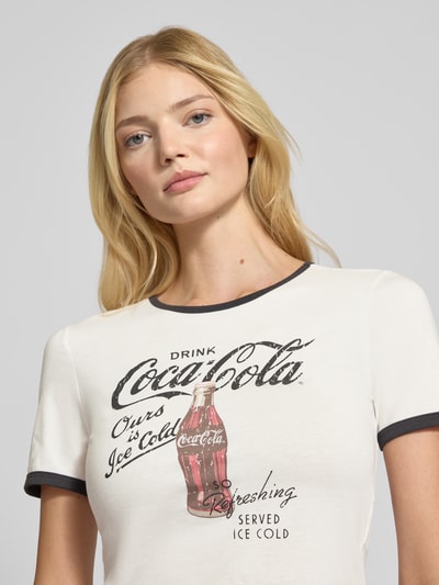 Only Regular Fit T-Shirt mit Coca Cola®-Print Modell 'COCA COLA LIFE' Black 3