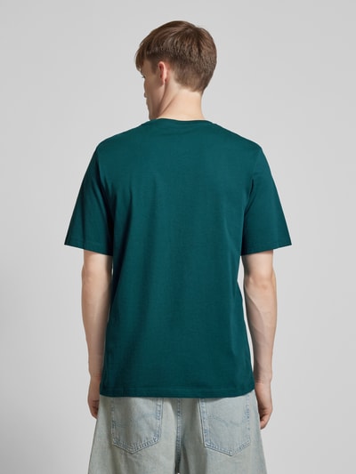 Jack & Jones T-shirt z nadrukiem z logo model ‘ELOGO’ Petrol 5