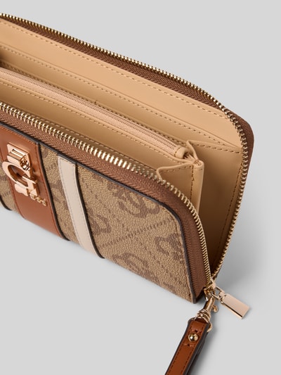 Guess Portemonnee met labelapplicatie, model 'ERENA' Lichtbruin - 3