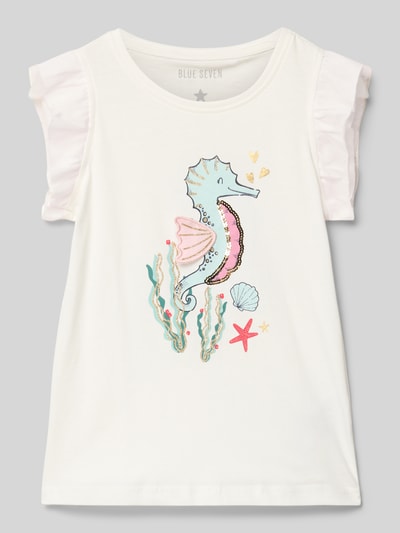 Blue Seven Tanktop mit Volantärmel Offwhite 1