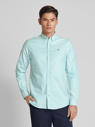 Scotch & Soda Regular fit vrijetijdsoverhemd met button-downkraag Lichtgroen - 4