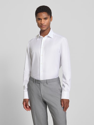 Christian Berg Men Regular Fit Business-Hemd mit Kentkragen Weiss 4