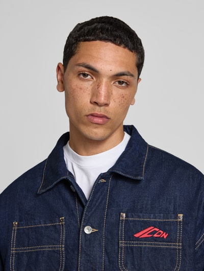 Dsquared2 Jeansjacke mit Knopfleiste Dunkelblau 3