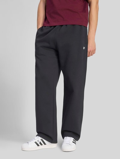 adidas Originals Straight Fit Sweathose aus Baumwoll-Mix Black 4