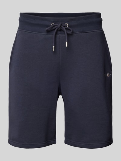Gant Regular Fit Shorts mit elastischem Bund Marine 2