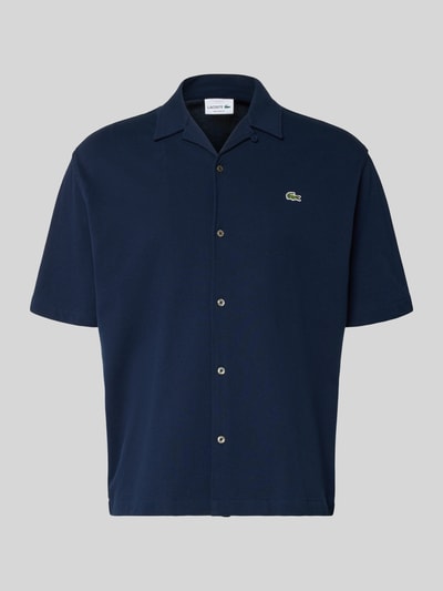 Lacoste Relaxed Fit Freizeithemd aus reiner Baumwolle Marine 2
