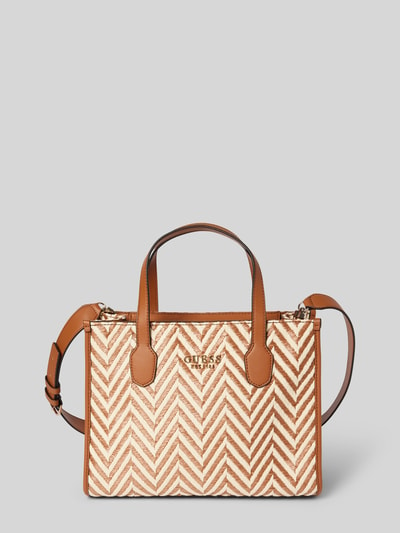 Guess Handtasche mit grafischem Muster Modell 'SILVANA' Beige 2