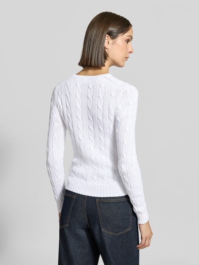 Polo Ralph Lauren slim fit pullover van puur katoen Wit - 5