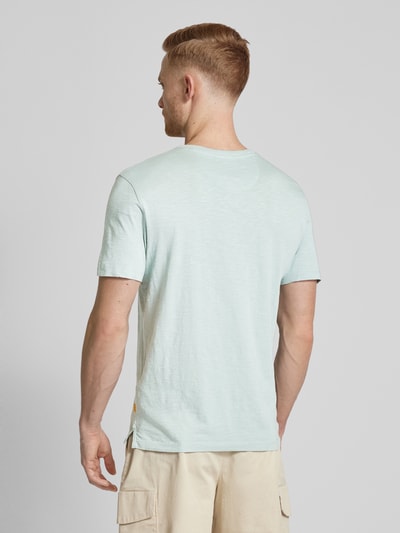 camel active T-Shirt mit Label-Stitching Tuerkis 5