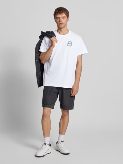 G-Star Raw Loose fit T-shirt met labelprint Wit - 1