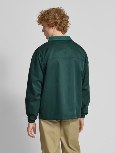 ANOTHER COTTON LAB Oversized jack met labelstitching Donkergroen - 5