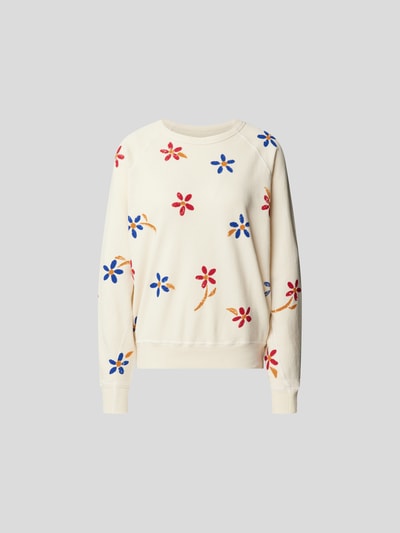 The Great Sweatshirt mit floralem Allover-Muster Blau 2