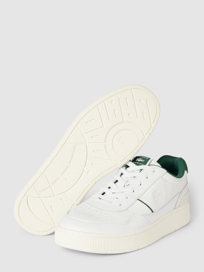 Lacoste Leren sneakers met label in reliëf, model 'ACECLIP' Groen - 4