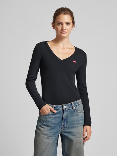 Levi's® Longsleeve mit V-Ausschnitt Black 4