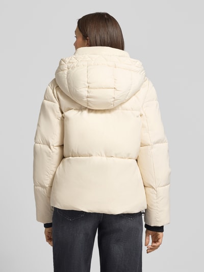 s.Oliver RED LABEL Gewatteerd regular fit jack met capuchon Offwhite - 5