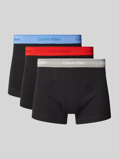 Calvin Klein Underwear Trunks mit elastischem Logo-Bund im 3er-Pack Rot 1