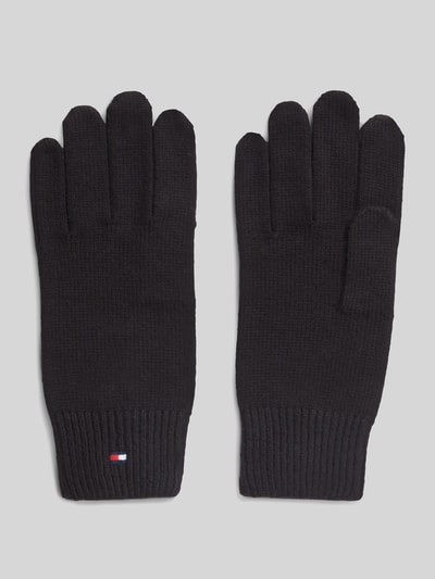 Tommy Hilfiger Handschuhe aus Baumwoll-Mix mit Woll-Anteil Black 1