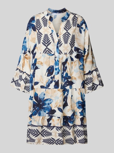 ZABAIONE Minikleid aus Viskose im Stufen-Loook Marine 2