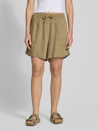Only Szorty o luźnym kroju z lyocellu model ‘KENYA LIFE’ Khaki 4
