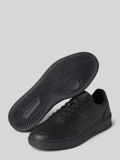 Lacoste Sneakersy niskie z tkanym logo z boku Czarny 4