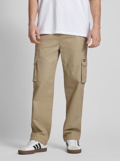 REVIEW Cargobroek met labeldetail Beige - 4