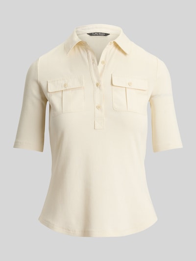 Lauren Ralph Lauren Slim Fit T-Shirt aus Baumwoll-Mix Modell 'HAIDELLE' Sand 2