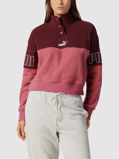 Puma Sweatshirt mit Stehkragen Modell 'Winterized' Mauve 4