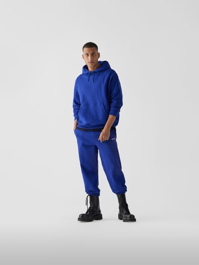 MSGM Sweathose mit Label-Print Royalblau 1