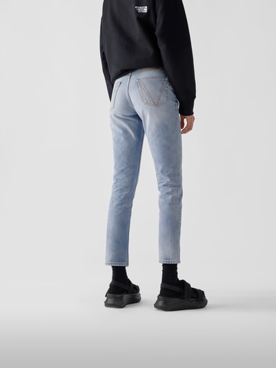 VETEMENTS High Waist Straight Fit Jeans Jeansblau 5