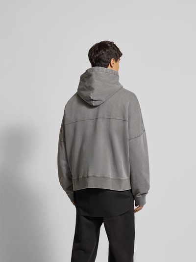 WON HUNDRED Oversized Hoodie mit Logo-Stitching Mittelgrau 5