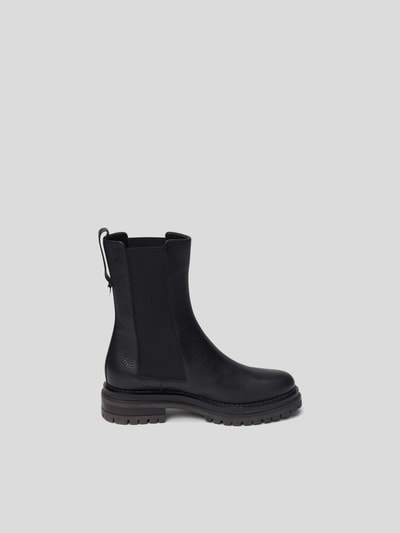 Sergio Rossi Chelsea Boots aus Leder Schwarz 5