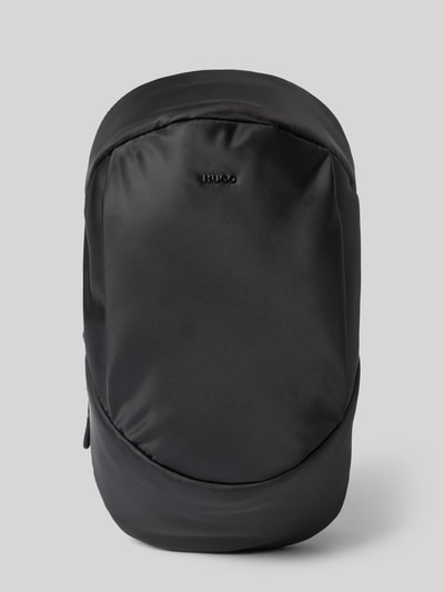 Produktfoto, torba na ramię Umhängetasche mit Label-Applikation Modell 'AYDEN_NEW_NS' od HUGO, efekt: jednolity kolor, zamek błyskawiczny, główna przegroda, przegródka zapinana na zamek błyskawiczny, przegródka, aplikacja z metką, pasek na ramię