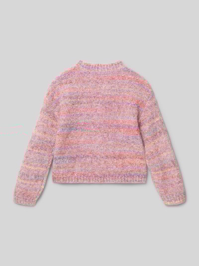 s.Oliver RED LABEL Sweter o luźnym kroju z dzianiny z dodatkiem wełny Mocnoróżowy 3