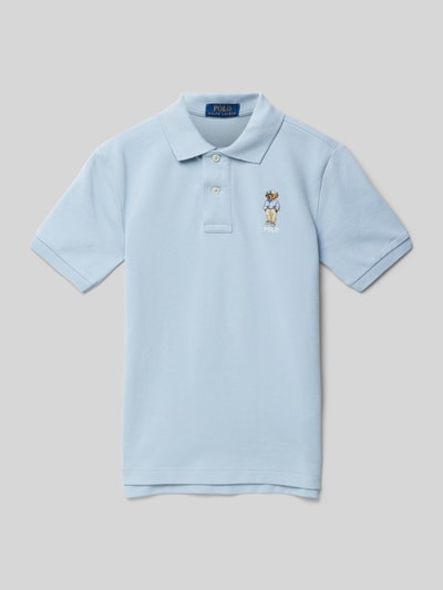 Polo Ralph Lauren Teens Poloshirt met motiefstitching Bleu - 1